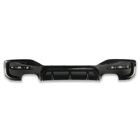 Exon Gloss Black Rear Diffuser w. Quad Outlet for BMW 1-Series M135i LCI & M140i F20 M-Sport - MODE Auto Concepts