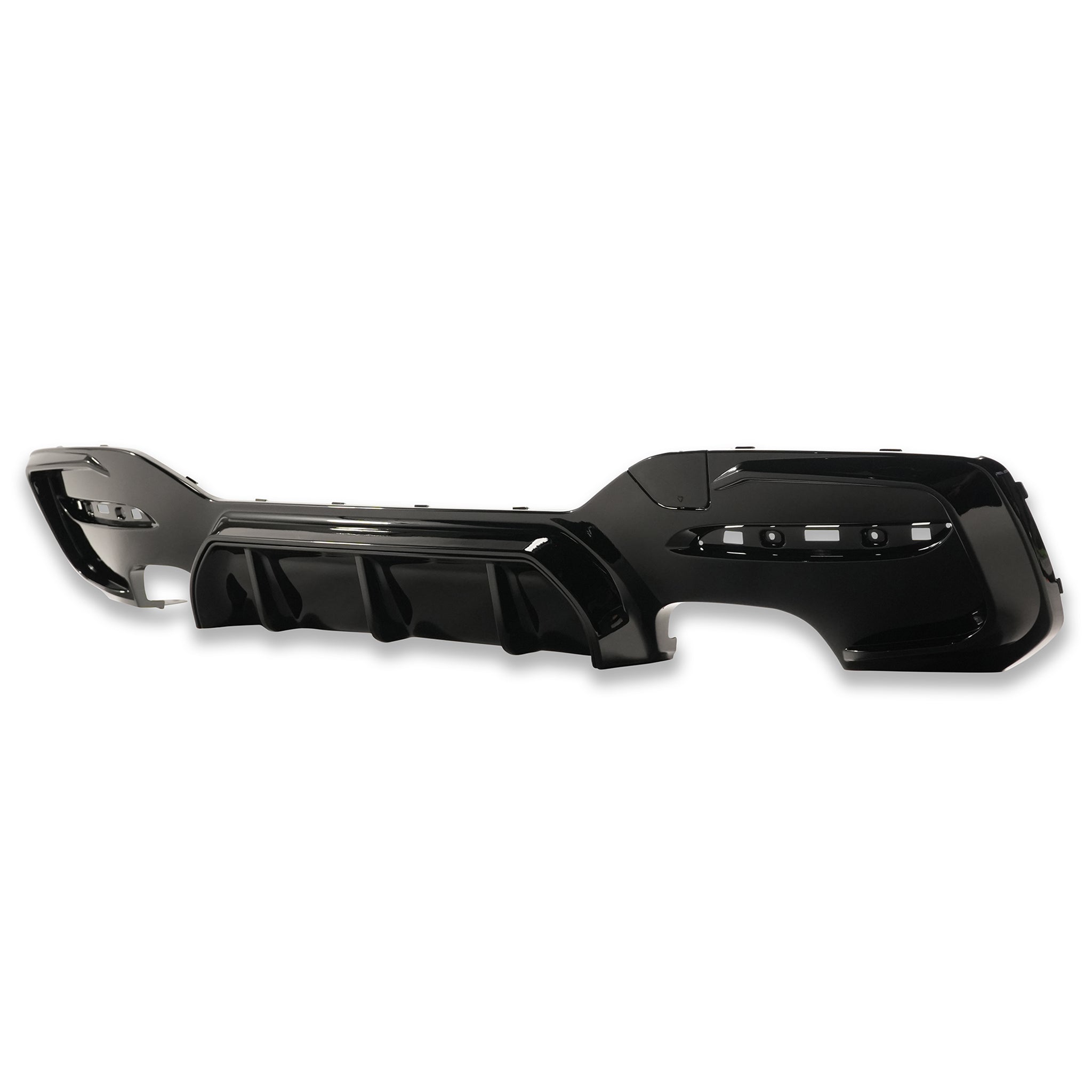 Exon Gloss Black Rear Diffuser w. Quad Outlet for BMW 1-Series M135i LCI & M140i F20 M-Sport