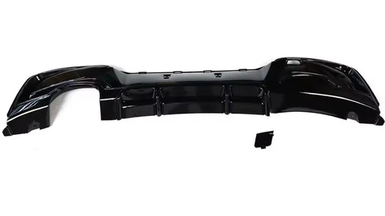 Exon Gloss Black Rear Diffuser w. Single Outlet for BMW 1-Series 114i 116i 118i 125i F20 M-Sport Pre-LCI - MODE Auto Concepts