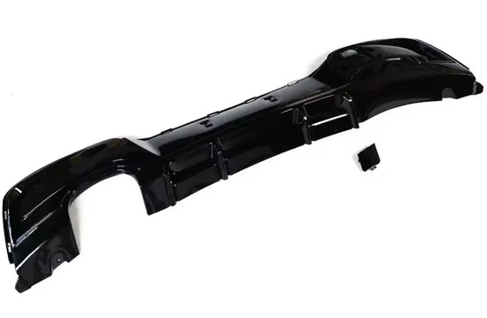 Exon Gloss Black Rear Diffuser w. Single Outlet for BMW 1-Series 114i 116i 118i 125i F20 M-Sport Pre-LCI