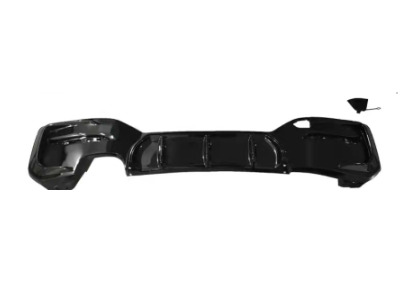 Exon Gloss Black Rear Diffuser w. Single Outlet for BMW 1-Series 118i 120i 125i LCI F20 M-Sport - MODE Auto Concepts