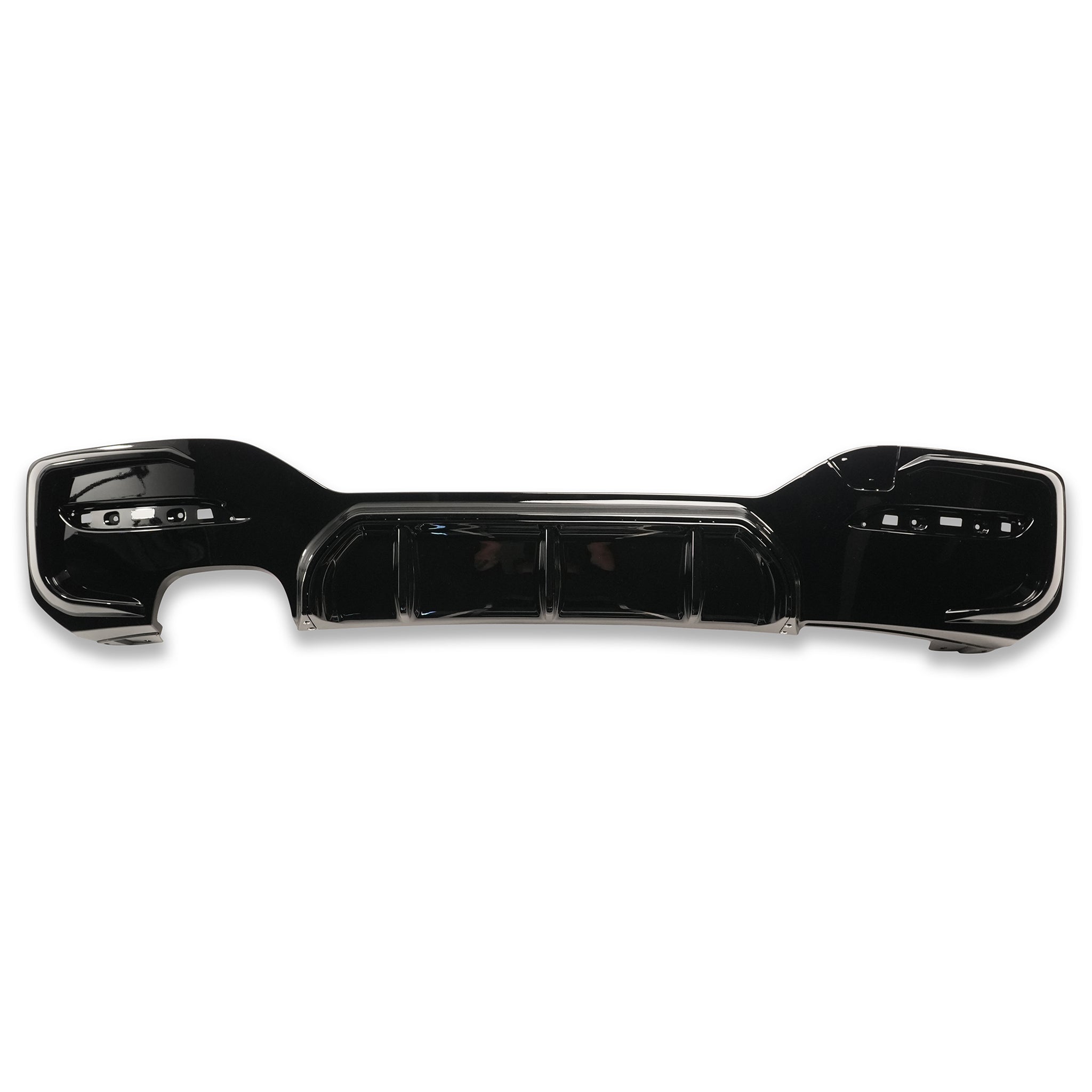 Exon Gloss Black Rear Diffuser w. Single Outlet for BMW 1-Series 118i 120i 125i LCI F20 M-Sport