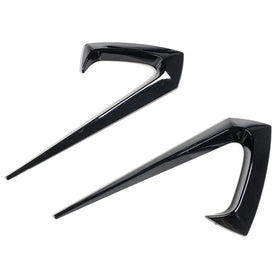 Exon Gloss Black Side Fender Trims for Tesla Model 3 inc. Performance P3D (2019-2025)