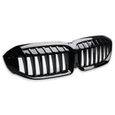 Exon Gloss Black Single Slat Grille for BMW 3-Series inc. 320i 330i M340i G20 G21 G28 (2018-2022) - MODE Auto Concepts