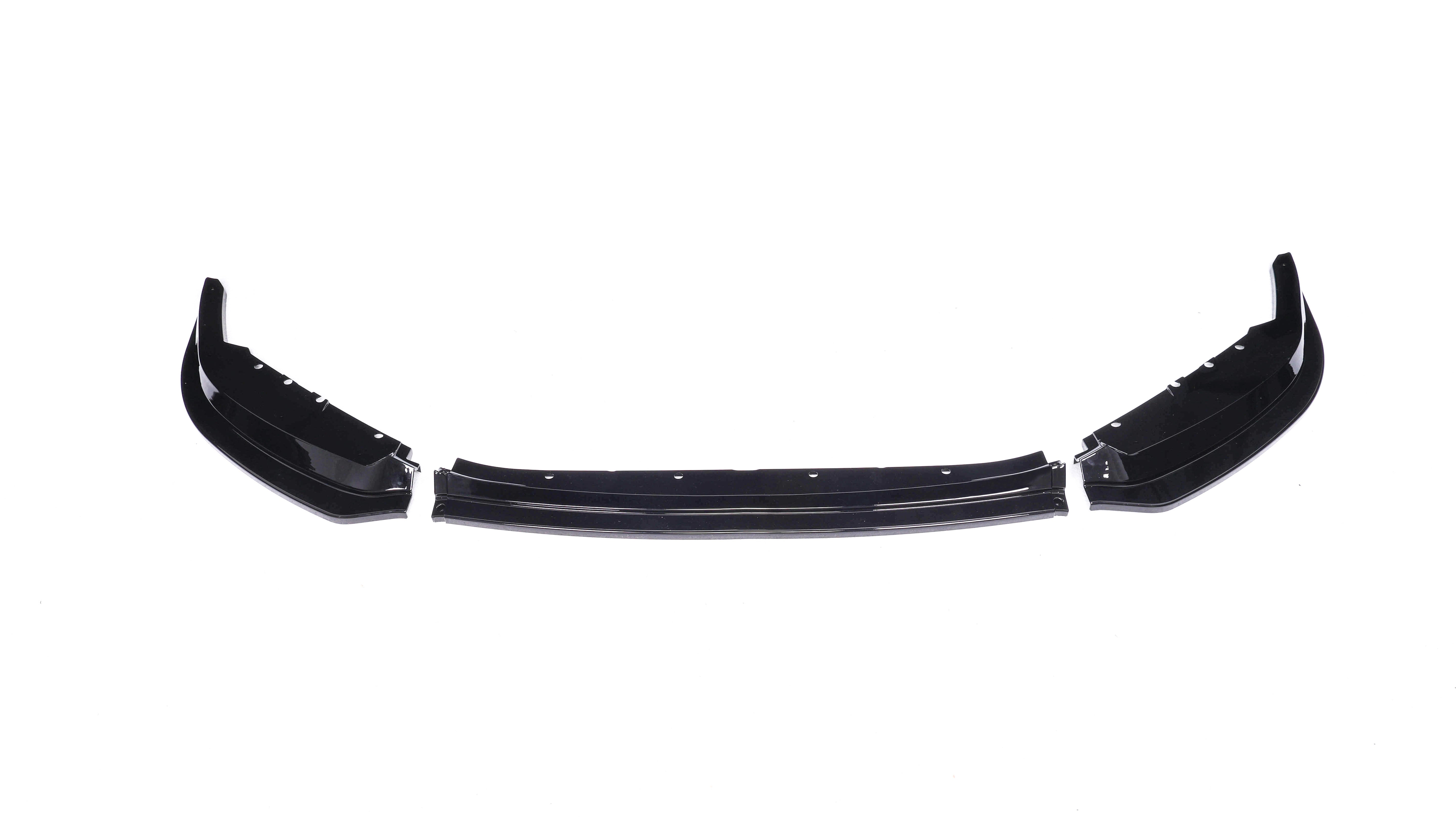 Exon Gloss Black V Style Front Splitter set (3-Pieces) for BMW M2 G87