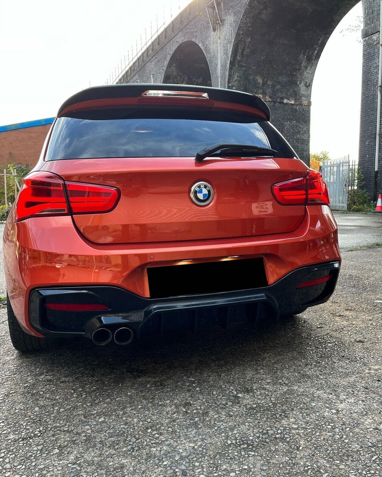 Exon Gloss Black V2 Rear Spoiler Lip for BMW 1-Series inc. M135i LCI & M140i F20 M-Sport - MODE Auto Concepts