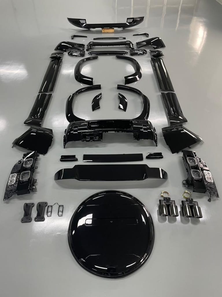 Exon Gloss Black Full Bodykit for Land Rover Defender 110 L663 2019-present