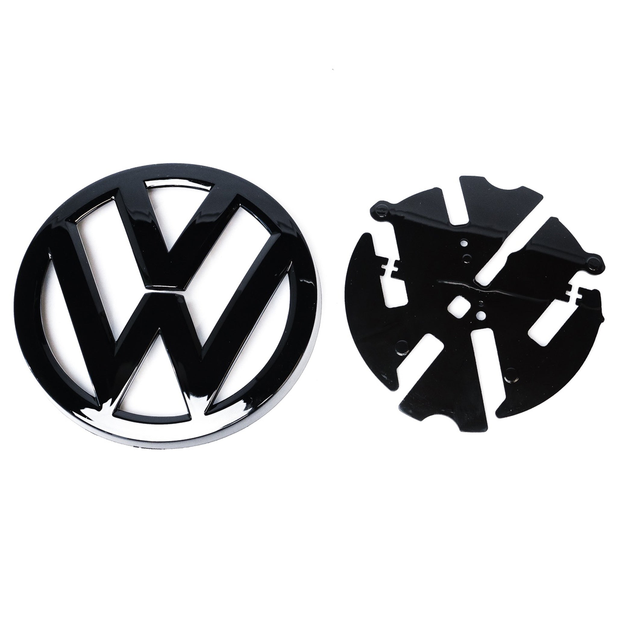 Exon Gloss Black VW Grille & Trunk Badge Emblem Overlay Combo for VW Golf MK7 GTI R