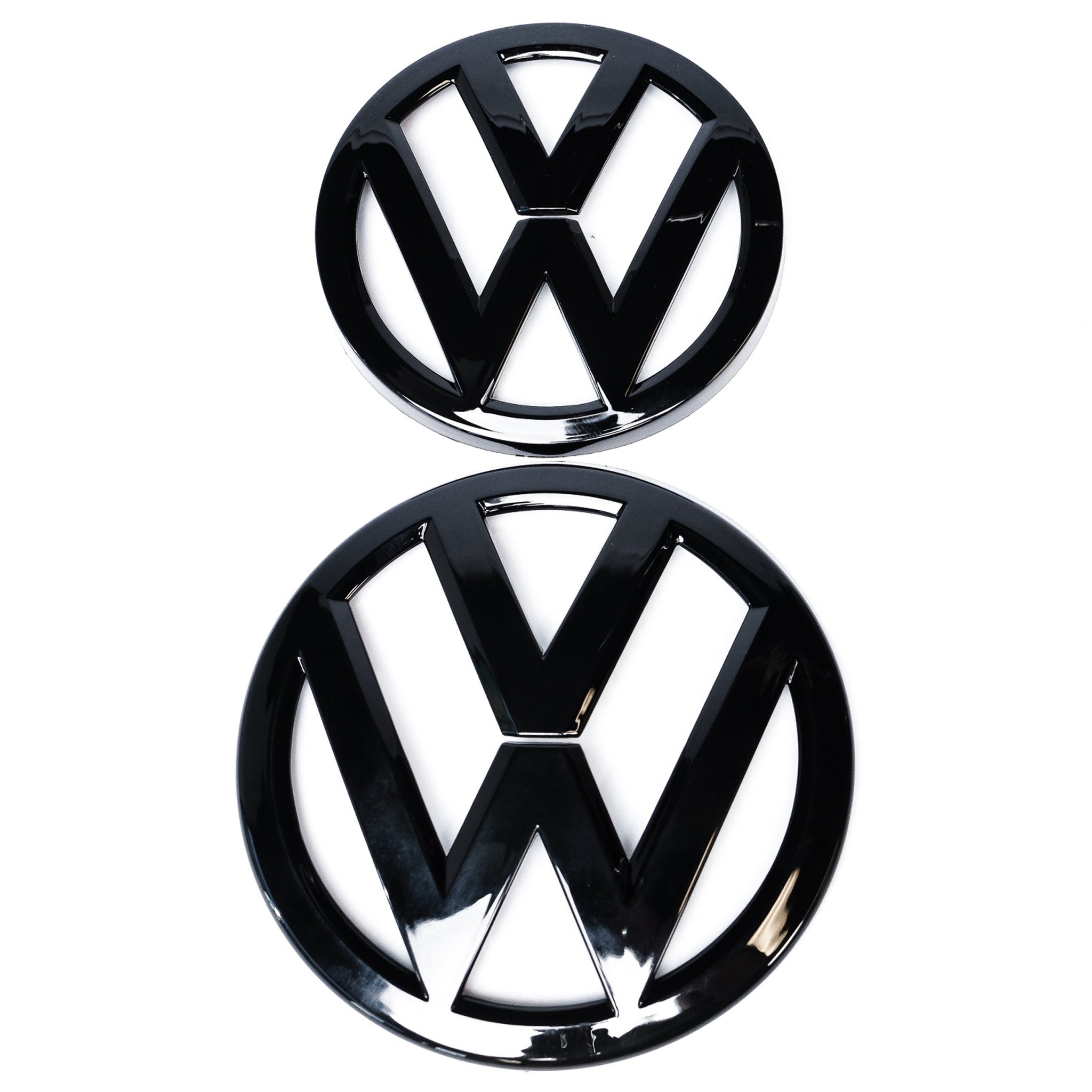 Exon Gloss Black VW Grille & Trunk Badge Emblem Overlay Combo for VW Golf MK7 GTI R