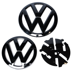 Emblex Gloss Black VW Grille & Trunk Badge Emblem Overlay Combo for VW Golf MK7 GTI R - MODE Auto Concepts