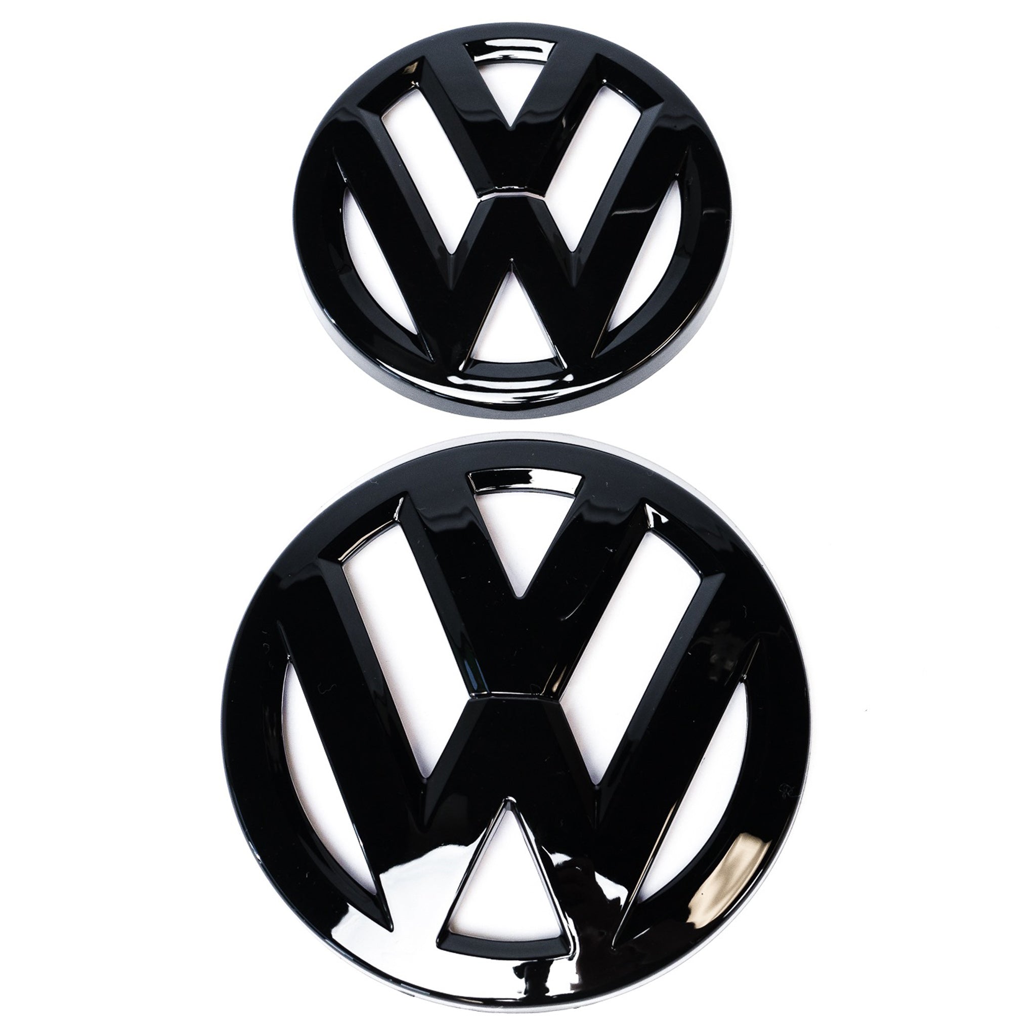 Combo de superposition d'emblème de calandre et de coffre VW noir brillant Exon pour VW Golf MK7.5 GTI R