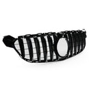 Exon Gloss Black w. Chrome Strip Panamericana GT Style Grille for Mercedes Benz C63/C63s AMG W205 (15-21) - MODE Auto Concepts