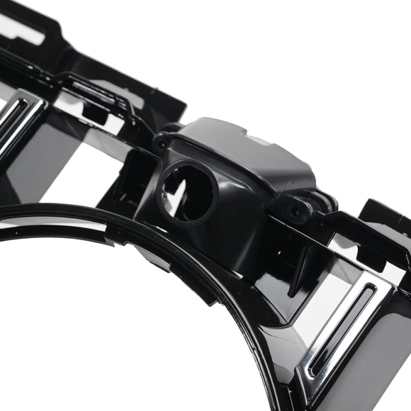 Exon Gloss Black w. Chrome Strip Panamericana GT Style Grille for Mercedes Benz C63/C63s AMG W205 (15-21) - MODE Auto Concepts