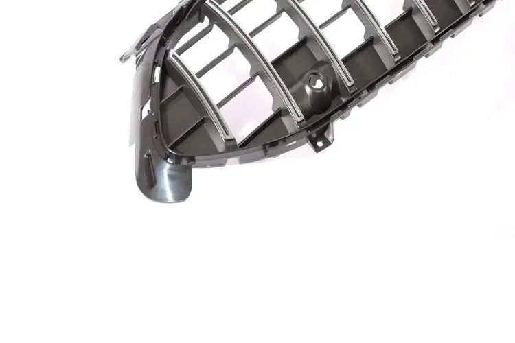 Exon Gloss Black w. Chrome Strip Panamericana GT Style Grille for Mercedes Benz A-Class & A35 AMG W177 Facelift (2023-present) - 0