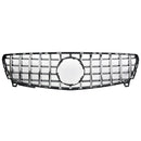 Exon Gloss Black w. Chrome Strip Panamericana GT Style Grille for Mercedes Benz A-Class & A45 AMG W176 Facelift (16-18) - MODE Auto Concepts
