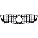 Exon Gloss Black w. Chrome Strip Panamericana GT Style Grille for Mercedes Benz A-Class & A45 AMG W176 Facelift (16-18) - MODE Auto Concepts
