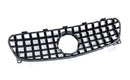 Exon Gloss Black w. Chrome Strip Panamericana GT Style Grille for Mercedes Benz GLA-Class & GLA45 AMG X156 Facelift (17-19) - MODE Auto Concepts