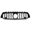 Exon Gloss Black w. Chrome Strip Panamericana GT Style Grille for Mercedes Benz A-Class & A35 AMG W177 (18-23) - MODE Auto Concepts