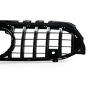 Exon Gloss Black w. Chrome Strip Panamericana GT Style Grille for Mercedes Benz A-Class & A35 AMG W177 (18-23) - MODE Auto Concepts