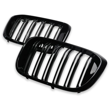 Exon Gloss Black X3M/X4M M Style Twin Slat Grille for BMW X3 G01 & X4 G02 - MODE Auto Concepts