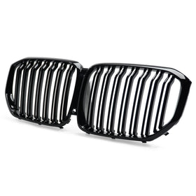 Exon Gloss Black X5M M Style Twin Slat Grille for BMW X5 G05 Pre-LCI 2019-2023 - MODE Auto Concepts
