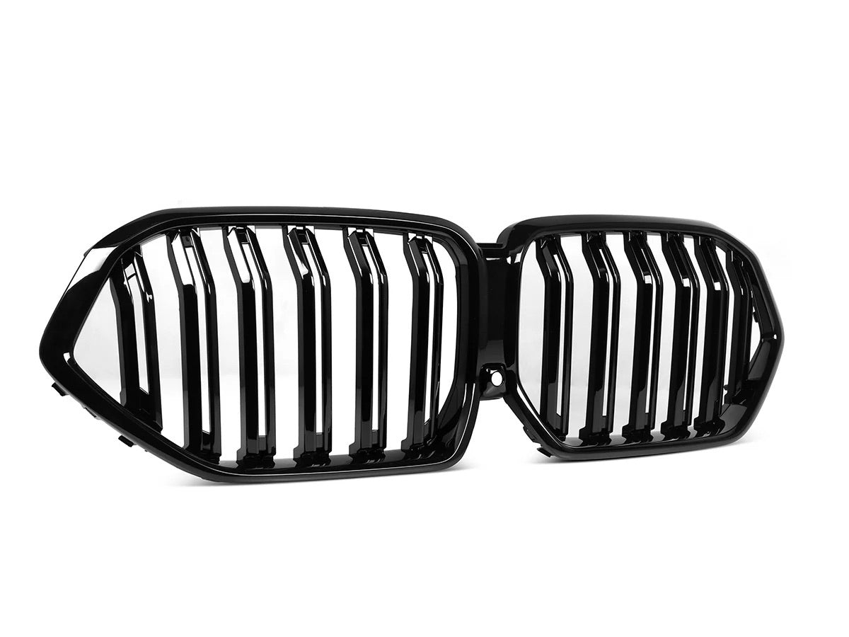 Exon Gloss Black X6M M Style Twin Slat Grille for BMW X6 G06 LCI 2024-present - 0