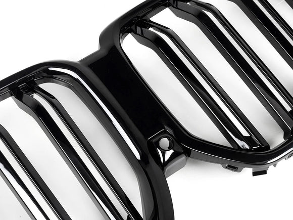 Exon Gloss Black X6M M Style Twin Slat Grille for BMW X6 G06 LCI 2024-present - MODE Auto Concepts