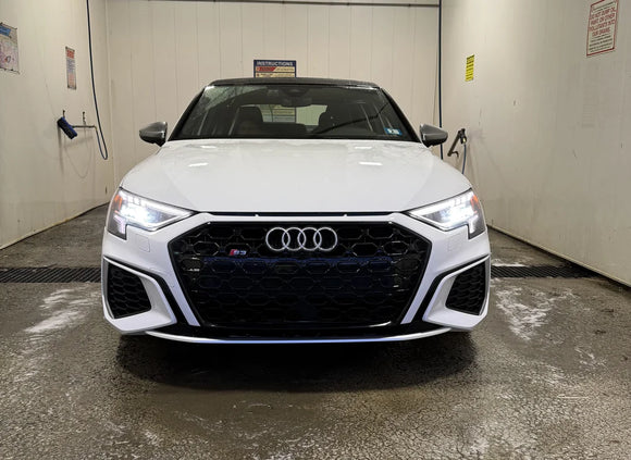 Exon RS3 Style Black Honeycomb Grille for Audi A3/S3 (8Y) 2020-present - MODE Auto Concepts
