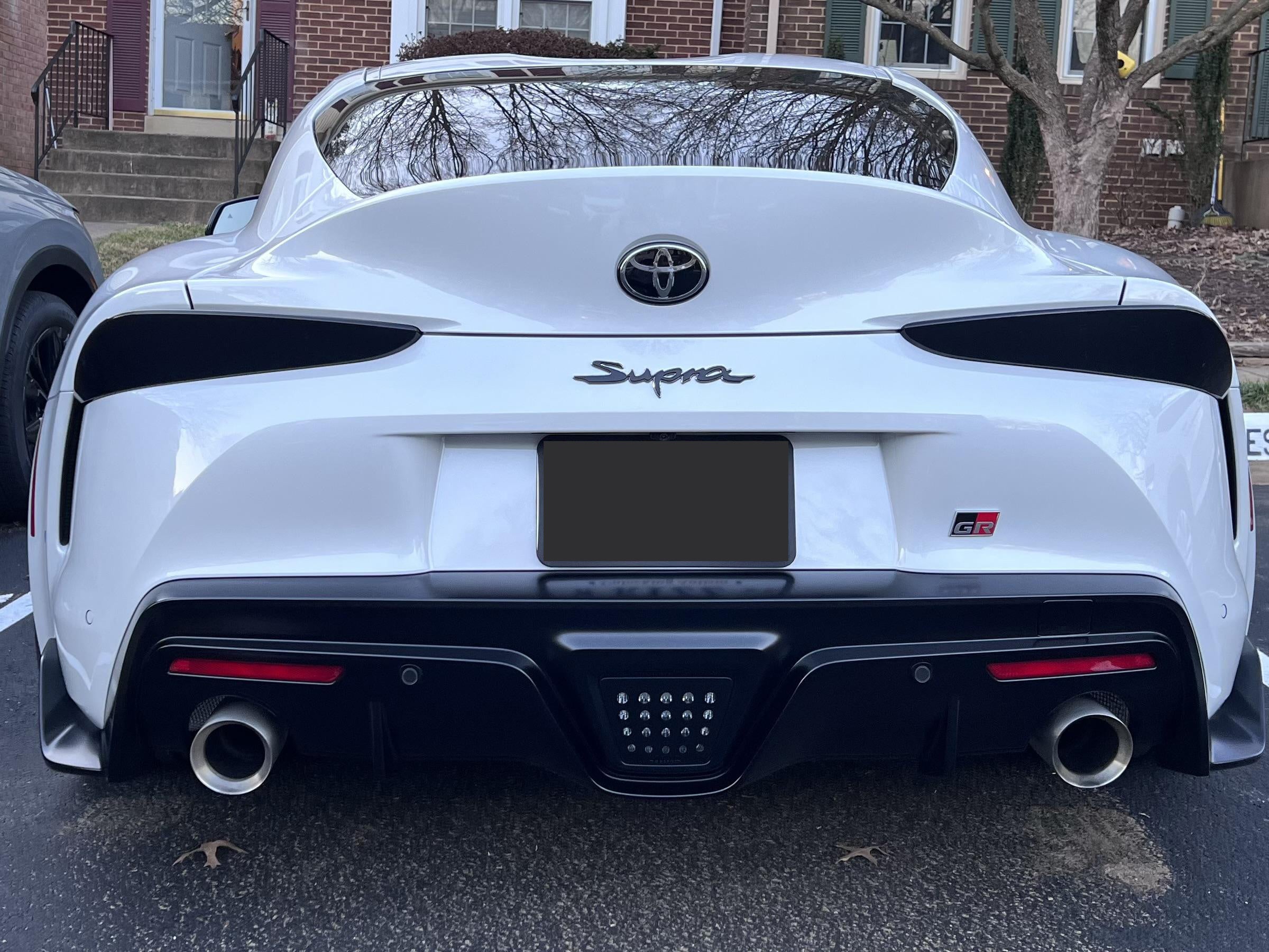 Exon Smoked Black Taillight Cover for Toyota Supra A90 - 0