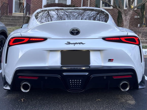 Exon Smoked Black Taillight Cover for Toyota Supra A90 - MODE Auto Concepts