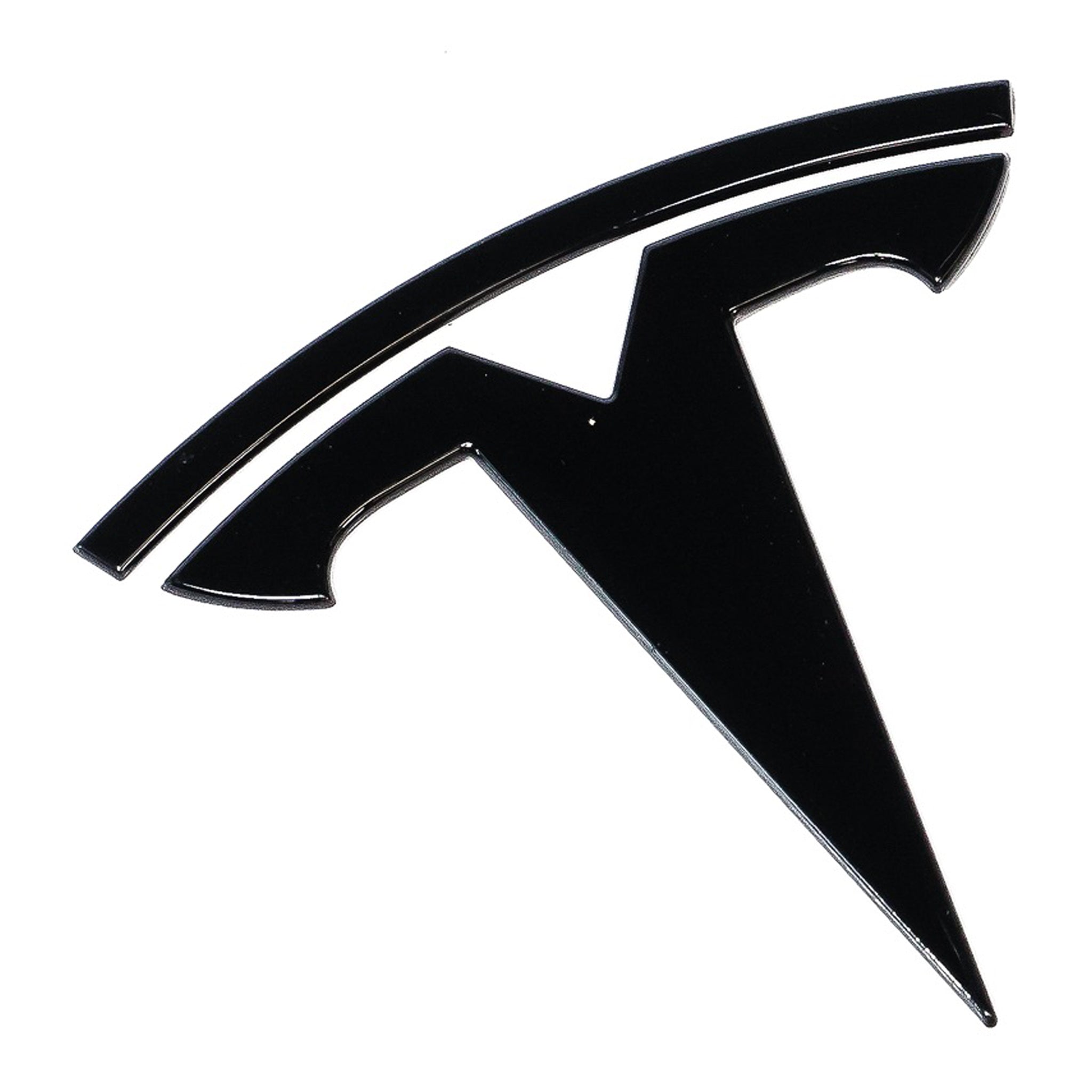 Exon Tesla Style Gloss Black Front Badge Hammer Emblem for Tesla Model S 3 X Y - 0