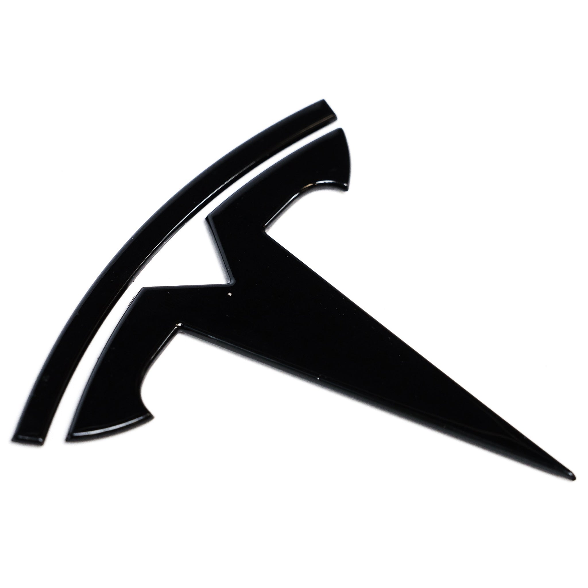 Exon Tesla Style Gloss Black Front Badge Hammer Emblem for Tesla Model S 3 X Y