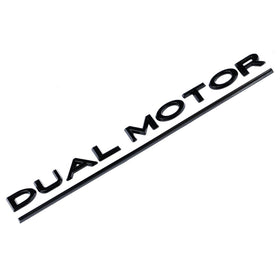 Emblex Tesla Style Gloss Black Rear Badge Dual Motor Emblem for Tesla Model S 3 X Y - MODE Auto Concepts