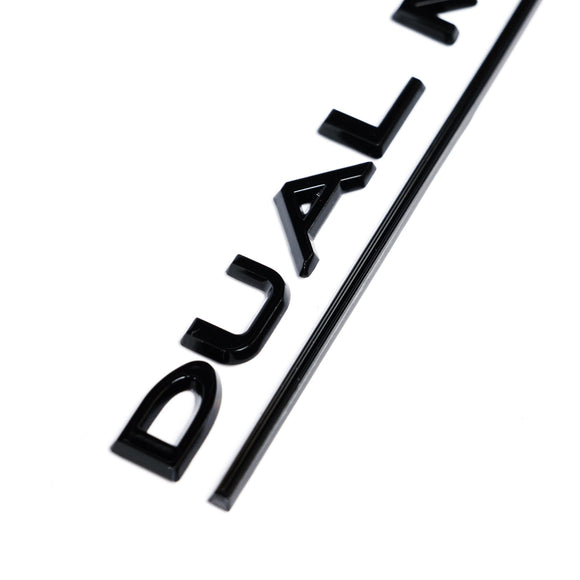 Emblex Tesla Style Gloss Black Rear Badge Dual Motor Emblem for Tesla Model S 3 X Y - MODE Auto Concepts