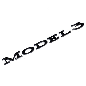 Emblex Tesla Style Gloss Black Rear Badge Emblem for Tesla Model 3 - MODE Auto Concepts