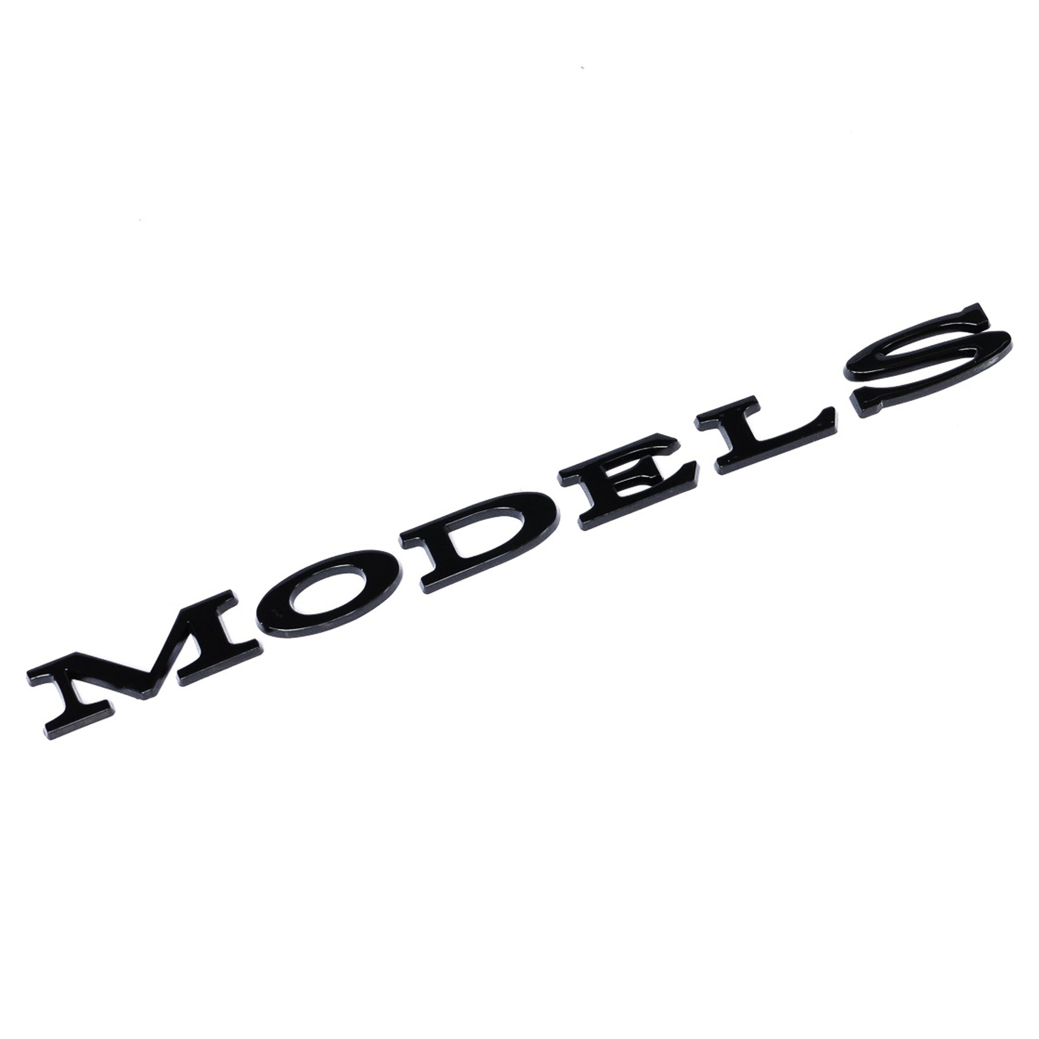 Exon Tesla Style Gloss Black Rear Badge Emblem for Tesla Model S - 0