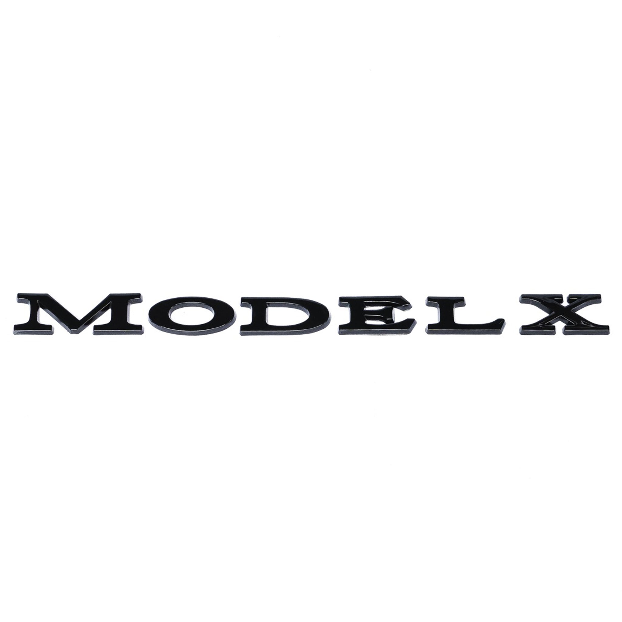 Exon Tesla Style Gloss Black Rear Badge Emblem for Tesla Model X