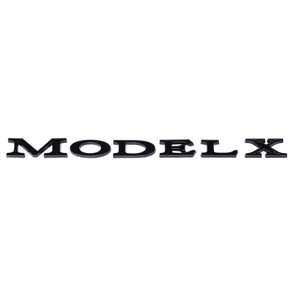 Emblex Tesla Style Gloss Black Rear Badge Emblem for Tesla Model X - MODE Auto Concepts