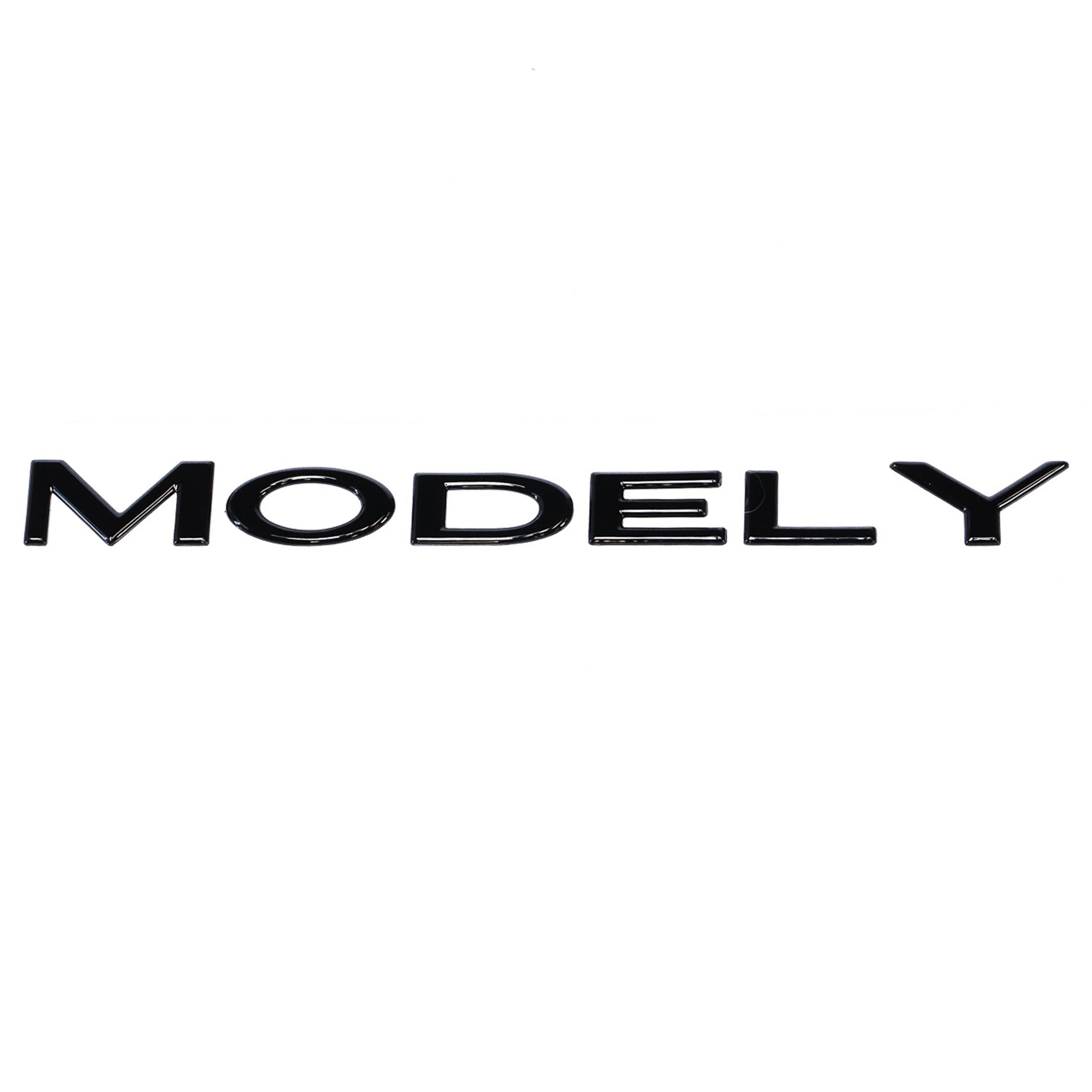 Exon Tesla Style Gloss Black Rear Badge Emblem for Tesla Model Y