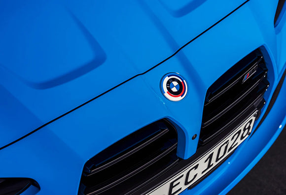 Genuine BMW 50th Anniversary Plaque Badge Hood Emblem M3 G80 G81 M4 G82 G83 M2 G87 - MODE Auto Concepts