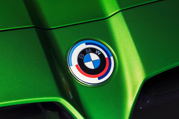 Genuine BMW 50th Anniversary Plaque Badge Hood Emblem M3 G80 G81 M4 G82 G83 M2 G87 - MODE Auto Concepts