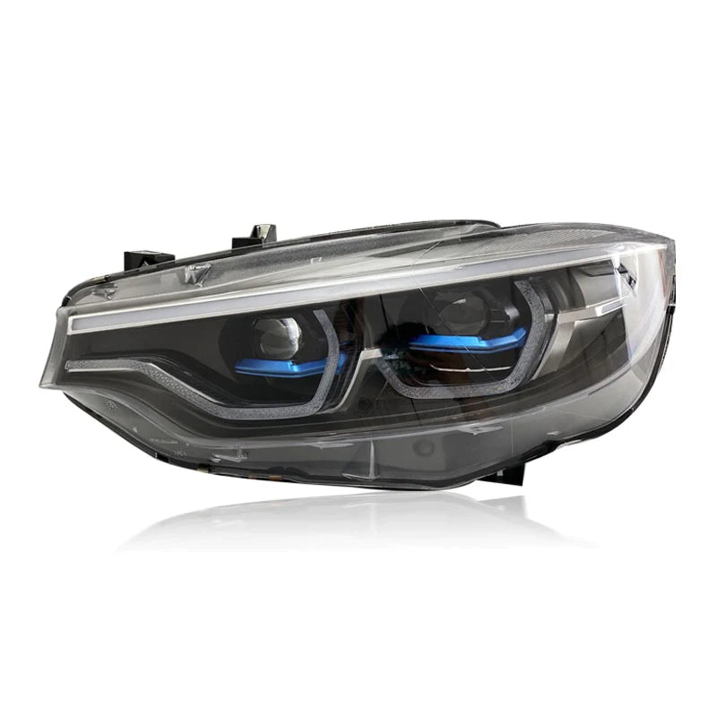 Luminosa LCI-2 Icon Style Full LED Headlights w. Blue Laser Style Lens for BMW 4-Series F32 F33 F36 418i 420i 428i 430i 435i 440i - MODE Auto Concepts