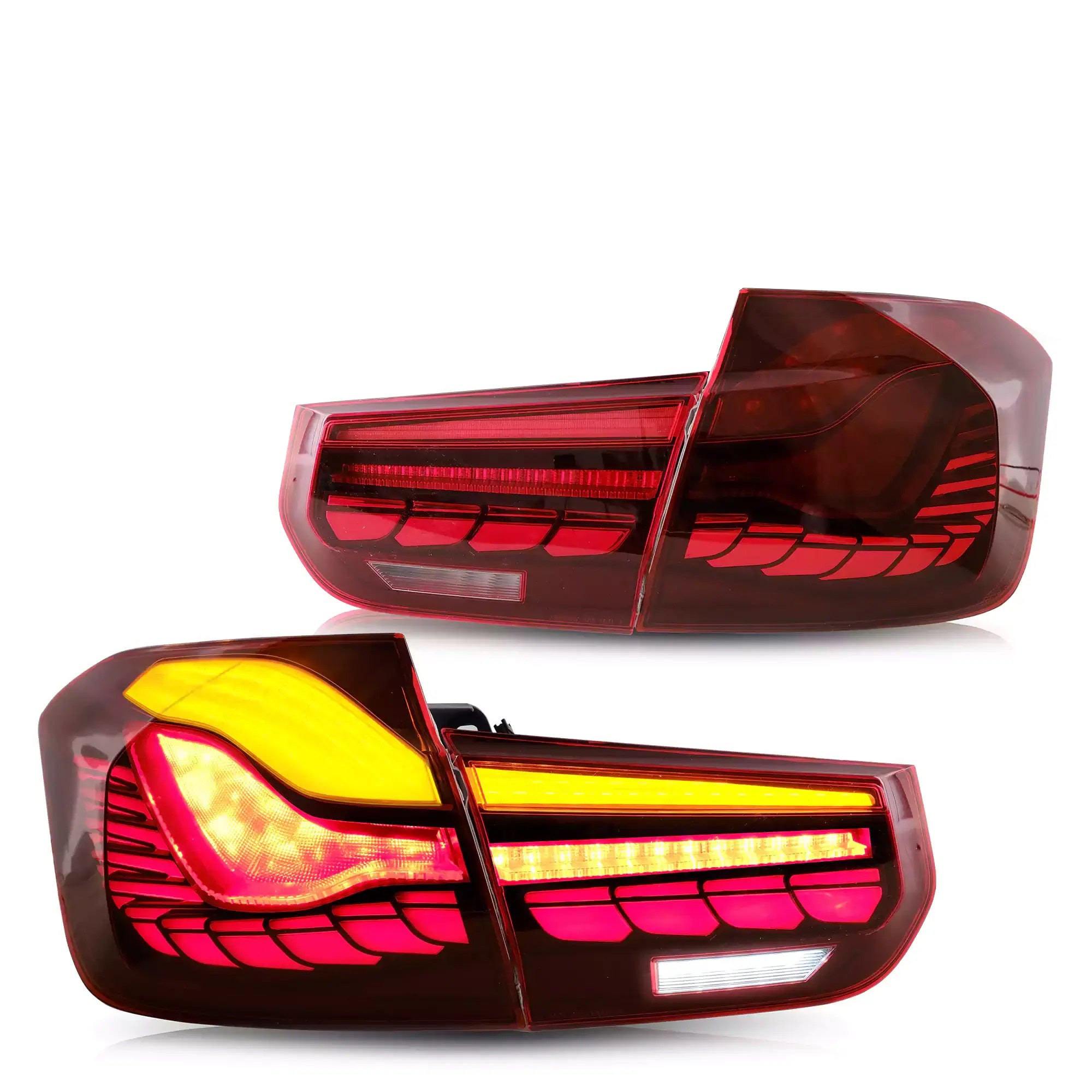 Feu arrière séquentiel Luminosa GTS / CS Style OLED Rouge pour BMW M3 F80 &amp; Série 3 F30