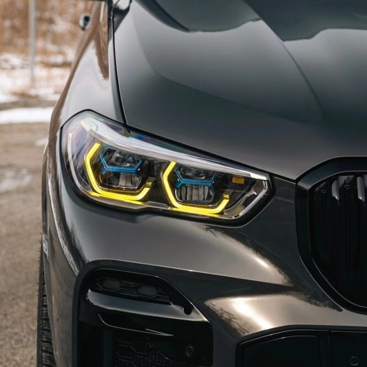 Luminosa Motorsport CSL Yellow Daytime Running Light DRL LED Module for X5M F95 X6M F96 & X5 G05 X6 G06