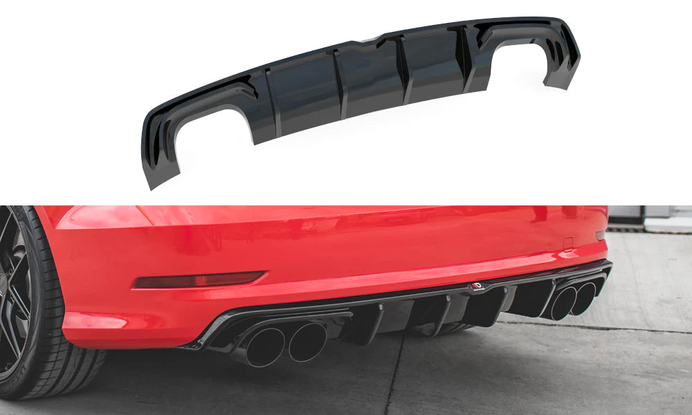 Maxton Design Audi S3 8V Sedan Pre-Facelift Rear Diffuser Valance
