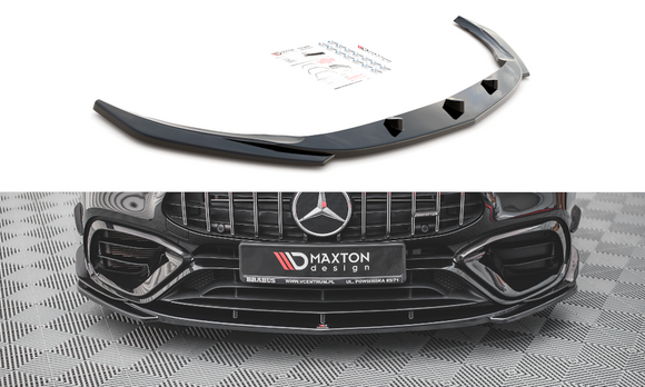 Maxton Design Splitter avant V.3 pour Mercedes Benz CLA45 AMG w. Aéro C118 