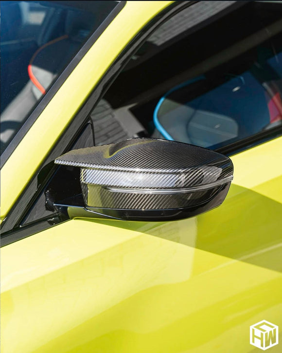 Carbon Pre-Preg Mirror Cover for BMW M3 G80 G81 M4 G82 G83 & M2 G87 - MODE Auto Concepts