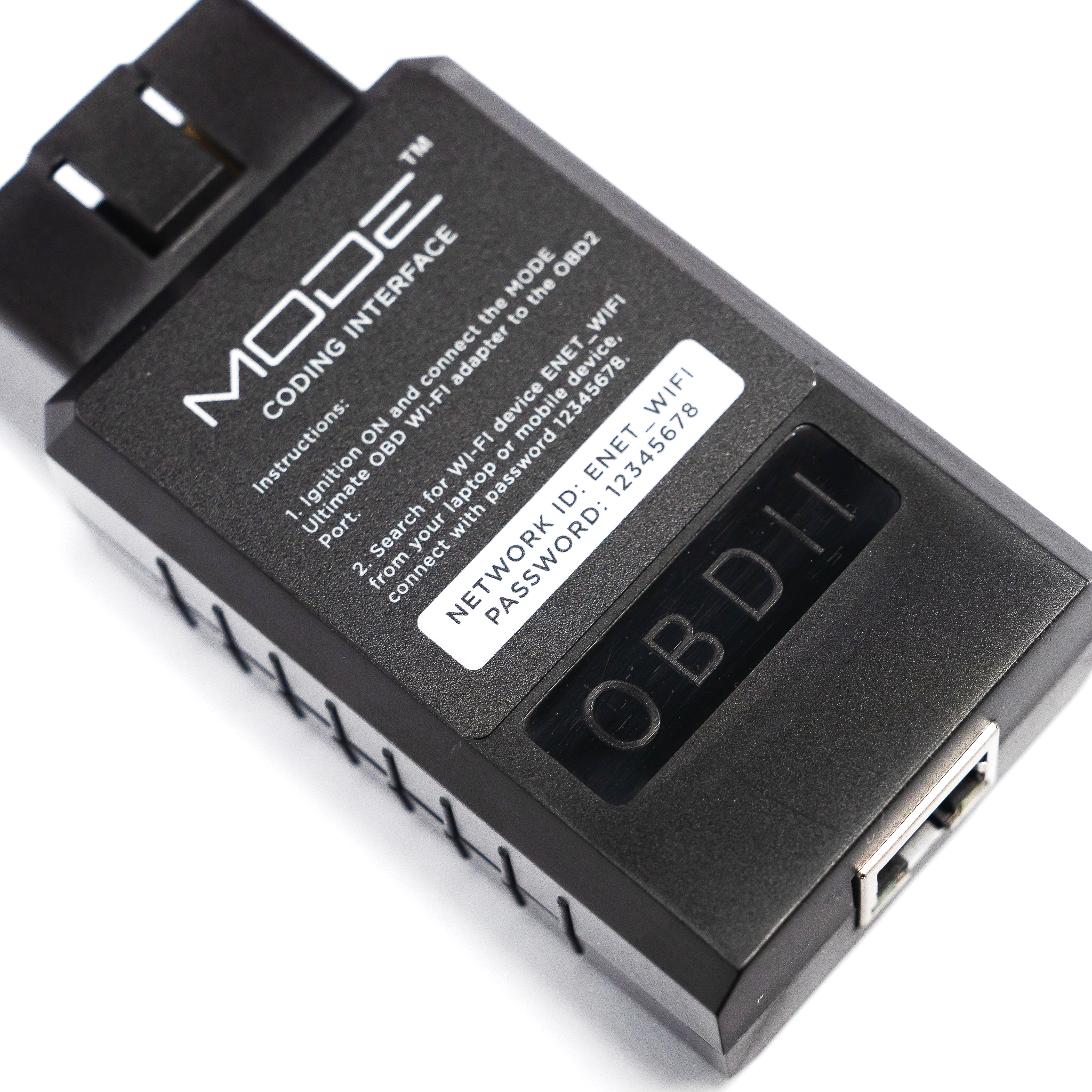 MODE Ultimate OBD II - WiFi ENET Adapter for bm3 MHD xHP xD BimmerCode E-SYS ISTA & More! for BMW I F G-Series Mini Cooper & Toyota Supra A90