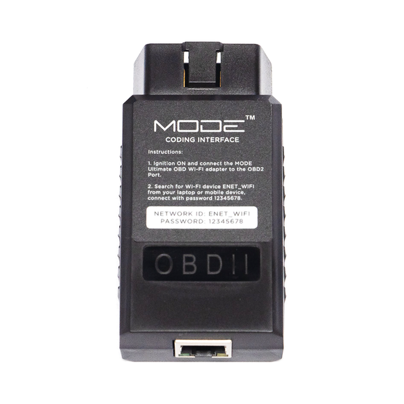 MODE Ultimate OBD II - WiFi ENET Adapter for bm3 MHD xHP xD BimmerCode E-SYS ISTA & More! for BMW I F G-Series Mini Cooper & Toyota Supra A90 - MODE Auto Concepts