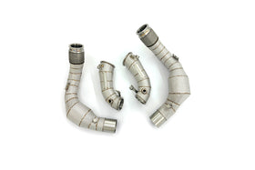 MODE Design 200cpsi Catted w. Heat Shield Downpipe S63R S63 BMW X5M F95 X6M F96 - 0